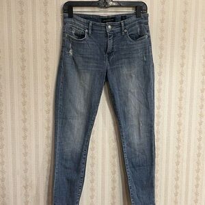 Lucky Brand Women's Distressed Blue Skinny Jeans